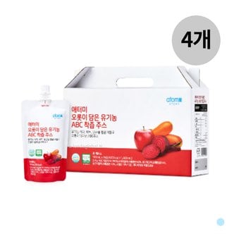  애터미 유기농 ABC 착즙 주스 아침대용 14포 4박스