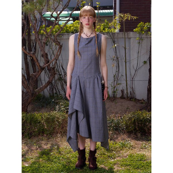 Seesaw Cowlneck Dress_navy