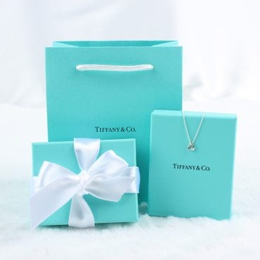 TIFFANY&CO 오픈 하트 펜던트 목걸이 엘사 퍼레티 7mm 스털링 실버 73368804 1529280