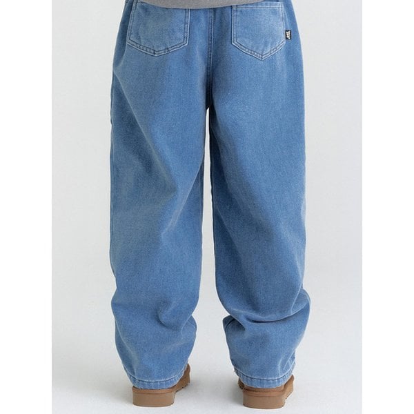 (일주일 신상할인) E73 기모 벨벳 청바지 (연청)