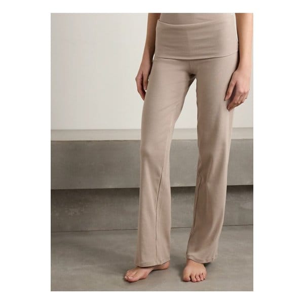 스킴스 코튼 골지 폴드오버 스트레치 코튼 저지 팬츠 라테 탠 브라운 46376663162836430