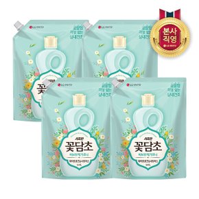 샤프란 꽃담초 화이트로즈 리필 1.6L x4개