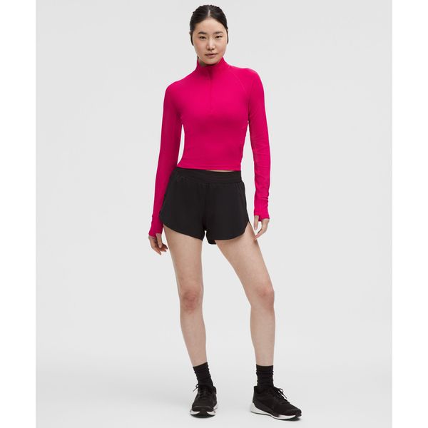 30% ▼ 잇츠 Rulu™ 런 리브드 크롭 하프집 - PSNT
