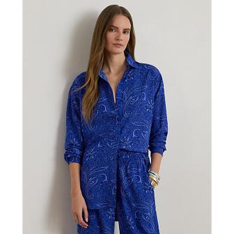 로렌 랄프 로렌 릴렉스핏 페이즐리 크레이프 셔츠(WMLRSHTS6820525400)