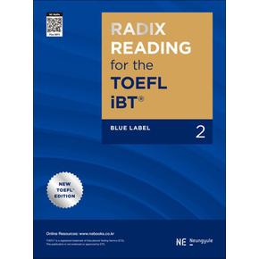 Radix Reading for The TOEFL iBT Blue Label 2