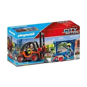 독일 플레이모빌 자동차 소방차 Playmobil City Action 70772 Forklift Truck with Lifting Func