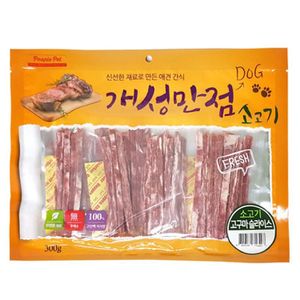 오너클랜 강아지 간식 소고기 앤 고구마슬라이스300g