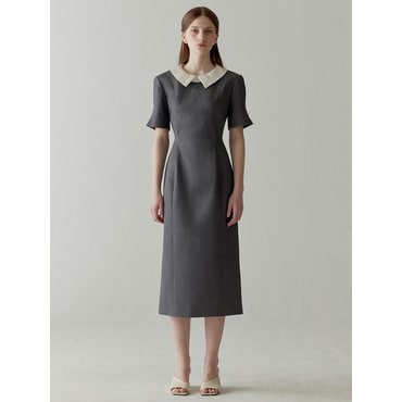 플로움 Silk Collar Dress(2color)