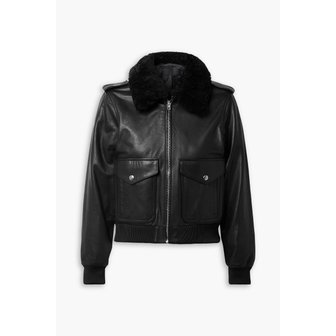 닐리로탄 Kenzie shearling-trimmed leather jacket 블랙 1647597349187742