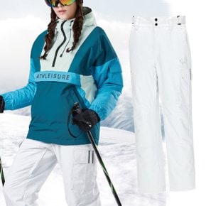 남자 여자 스키 보드 스키복 보드복 바지 팬츠 화이트 911-2