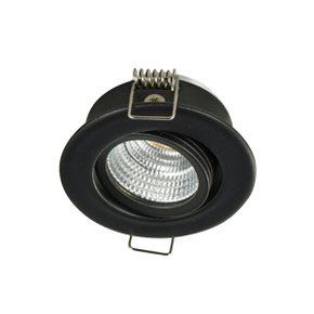 LLA블랙E 매입등 다운라이트 타공45mm(1.5인치) COB LED 5W 전구색 3000K  장식장 가구 쇼케이스