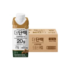 빙그레 더단백 드링크 커피맛 단백질 프로틴 음료 250ml x 18개