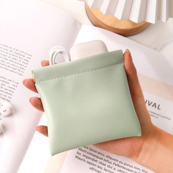 [옷자락] 여성 컴팩트 다용도 심플 여닫이 미니 파우치