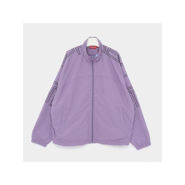 25SS 스펠아웃 엠브로이드 트랙 남성 자켓 SS25J69 DUSTY PURP