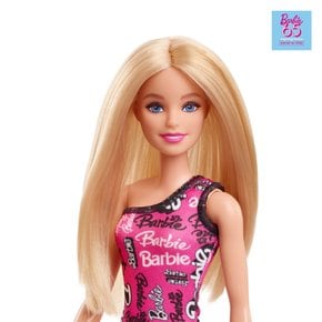 마텔(MATTEL) 바비(Barbie) 바비 65 처음 바비 핑크 로고 드레스