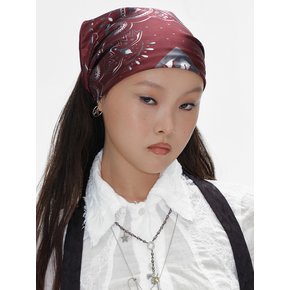 GRAPHIC BANDANA_BRICK BROWN