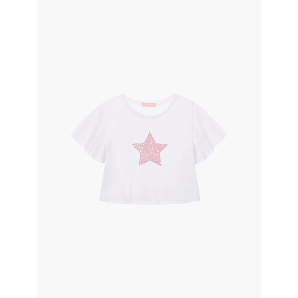 리틀 스타 크롭 티셔츠(White)