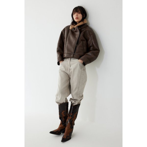 카라배색 빈티지 무스탕 9175461982073