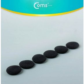 Coms 이어폰솜 검정 팁 3set 캡 솜