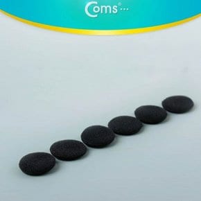 Coms 이어폰솜 검정 팁 3set 캡 솜
