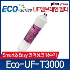 언더씽크정수기 필터 Eco-UF-T3000 2차 중공사막 필터