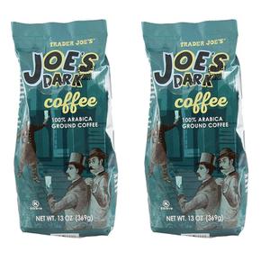 미국직구 Trader Joe`s 트레이더조 다크 로스트 분말 커피 369g 2팩 Dark Roast