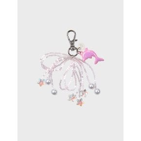 SPARKLE DOLPHIN DECO KEYCHAIN (PINK)