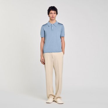 산드로옴므 [SANDRO HOMME] 버튼업 폴로 칼라 니트 SH25S3MRPH331