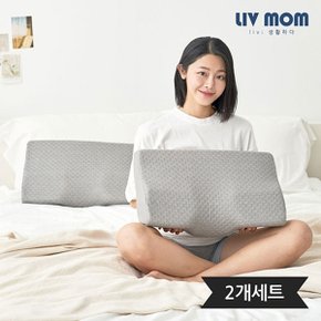 3D 메모리폼 누빔 경추베개 1+1