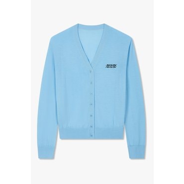VOV 보브 로고자수 브이넥 가디건(7115250503)