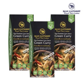 블루엘리펀트 그린커리 소스 200g x 3개