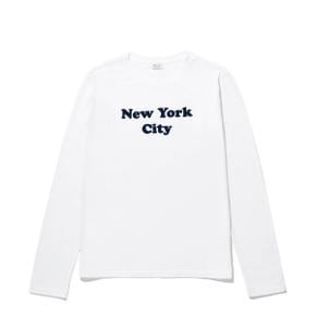 큘 THE MODERN LONG NYC T-SHIRT - WHITE