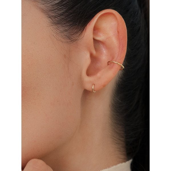 14k 솔리드 커브 이어커프 (14k골드) LFE52