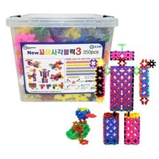 토이맨 천재 사각블럭3 350pcs 사은품 포함 총 400pcs