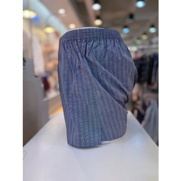 [파주점] 바바라 면100%  블루체크 남성 트렁크 팬티 AMT4410T