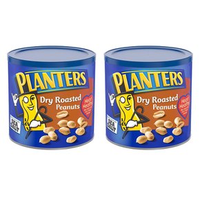 [해외직구]플랜터스 드라이 로스트 피넛 견과류 1.47kg 2팩/ Planters Dry Roasted Peanuts 52oz