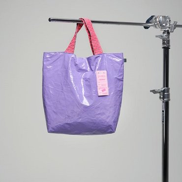 미야앤솔 가벼운 방수성 타이벡소재 데일리토트형 에코백 밀크퍼플컬러 바비