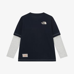 NT7TR52U 키즈 캠프아웃 롱슬리브 티