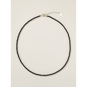 파인드엘리스 925 Black Spinel Necklace