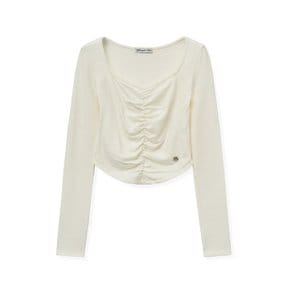 sq shirring t [ivory]