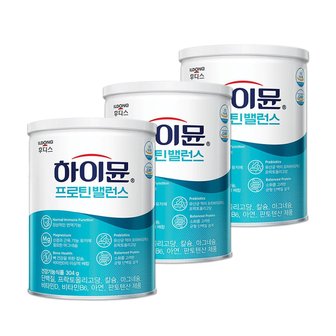  일동후디스 하이뮨 프로틴 밸런스 단백질 파우더 분말 보충제 304g X 3통