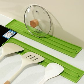 실리콘 냄비뚜껑 받침대 주방 싱크대 논슬립 거치대 조리도구 양념통 정리 보관 물빠짐 트레이