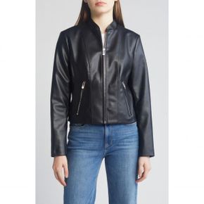 4376193 Via Spiga Faux Leather Jacket