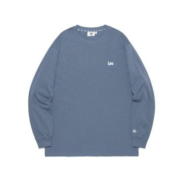 LEE 스몰 트위치 로고 긴팔 티셔츠 더스티 블루 LE2503LT02DU