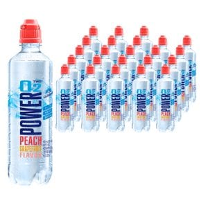 파워오투 복숭아 자몽향 500ml, 24개