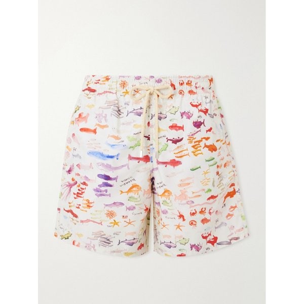 빌보콰 무레아 스트레이트 레그 미드 렝스 프린트 스윔 쇼츠 46376663163072935