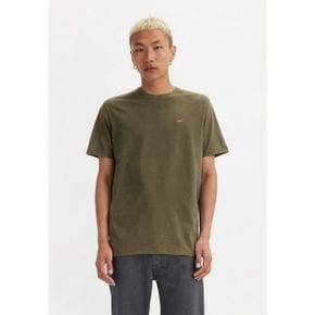 1629346 Levis 리바이스SS ORIGINAL HM - 프린트 티셔츠 면 패치 올리브 나이트