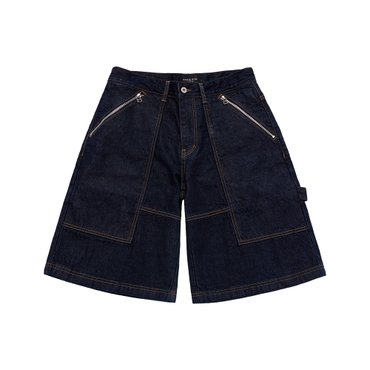 아크메드라비 로고-데님진-지퍼디테일숏 ZIPPER DETAIL DENIM SHORT PANTS