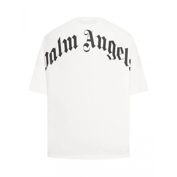 남성 티셔츠 백 커브드 로고 오버 오프 화이트 BL PMAA10BF25 547933