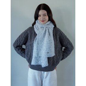 [선물포장] Cookie Knit Muffler_Sky Gray